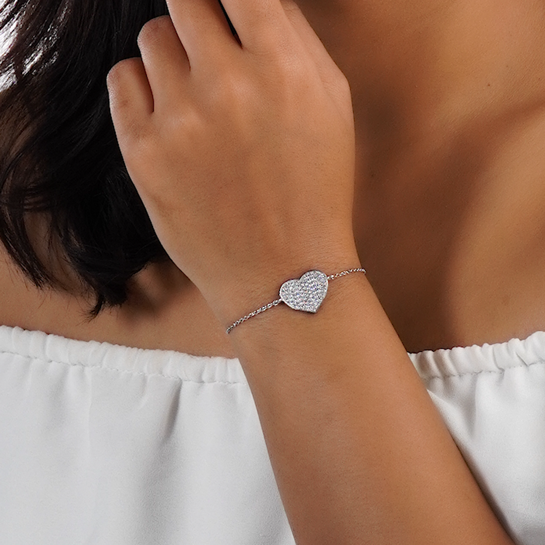 Silverings 925 Sterling All that Glitters Heart