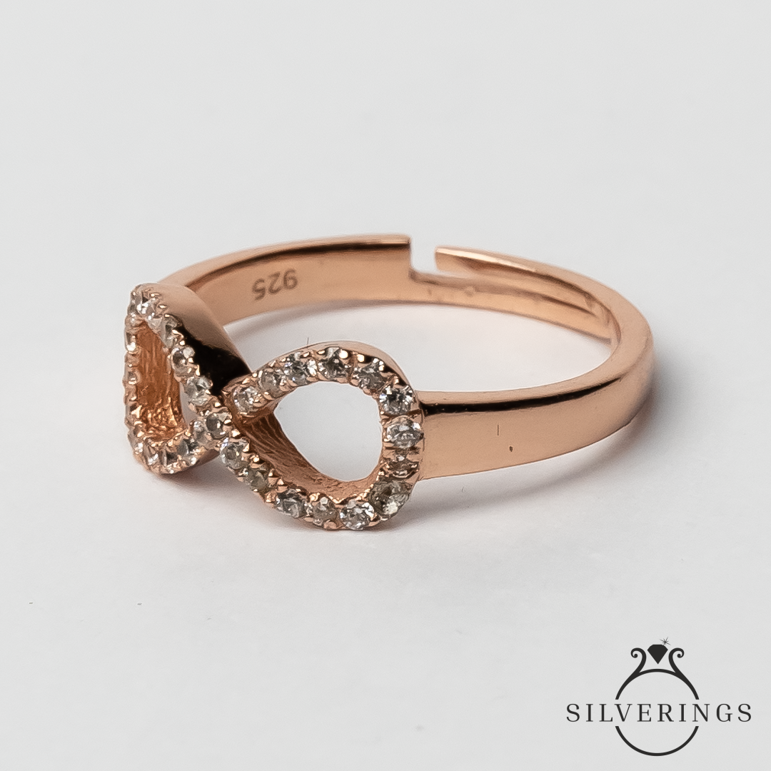 Sparkle till infinity Zircon Ring - SilveringsJewellery