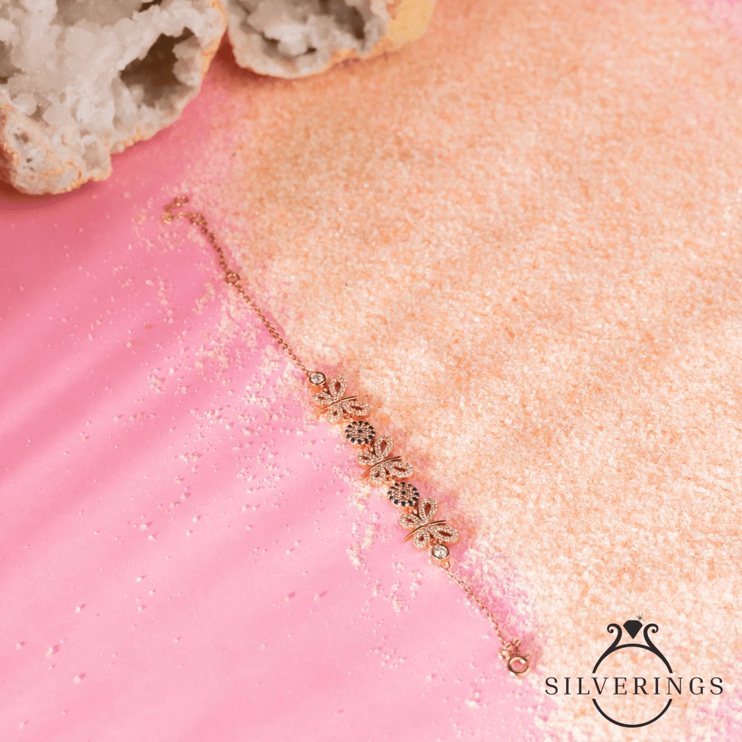 Butterfly Luck Zircon Bracelet - Silverings