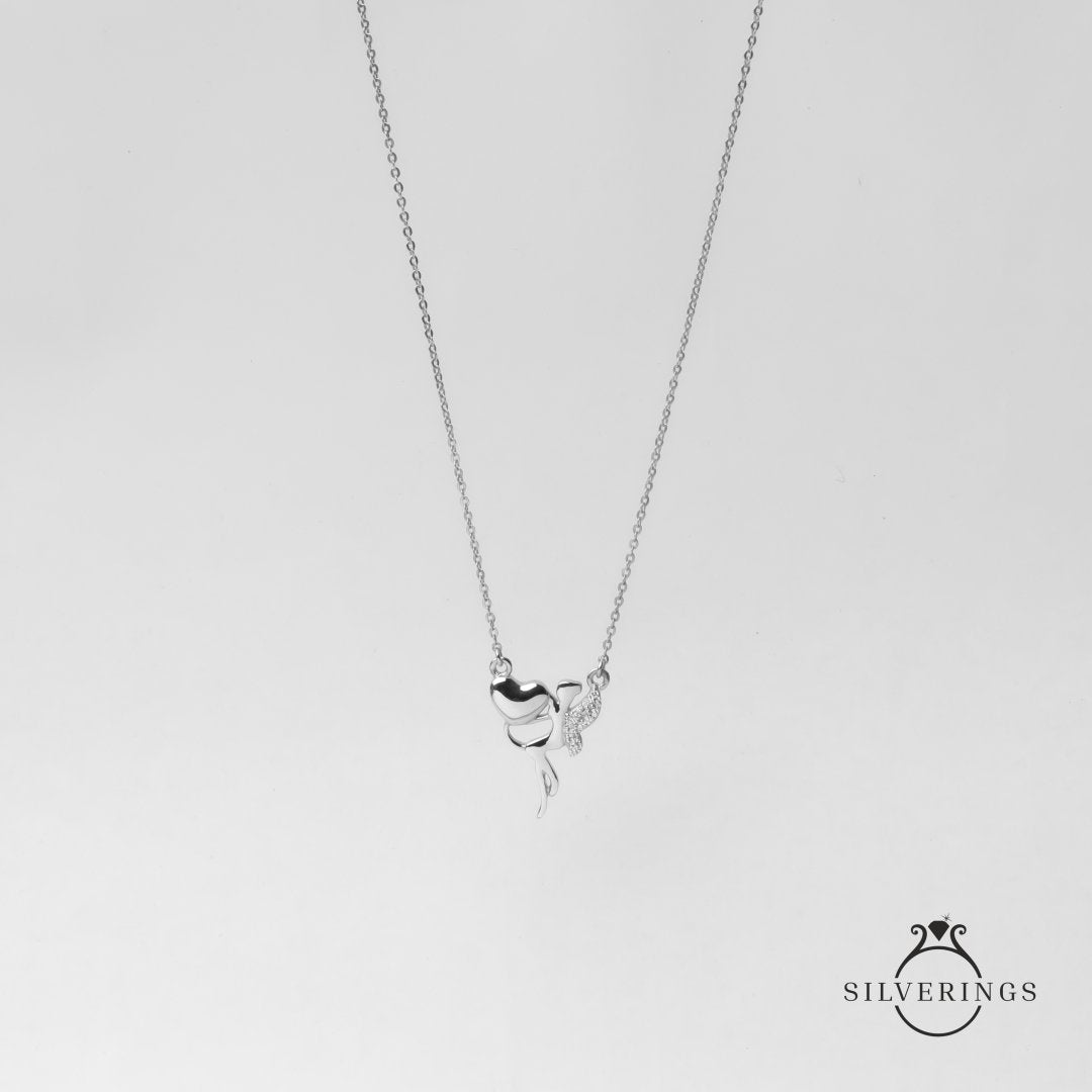 Carrying Your Heart Zircon Necklace - Silverings