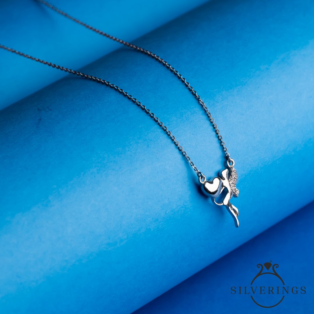 Carrying Your Heart Zircon Necklace - Silverings
