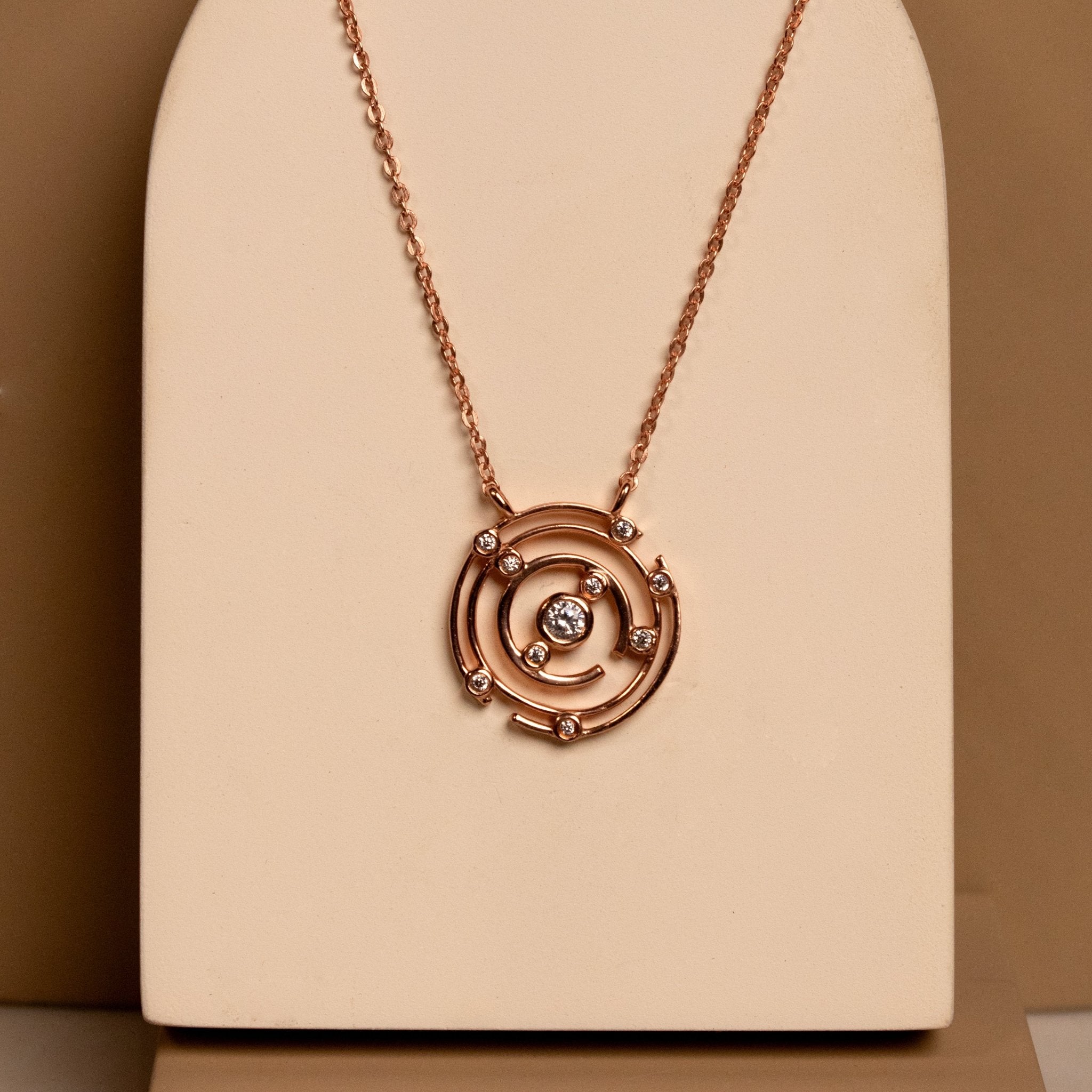 Center Of my World Zircon Necklace - Silverings