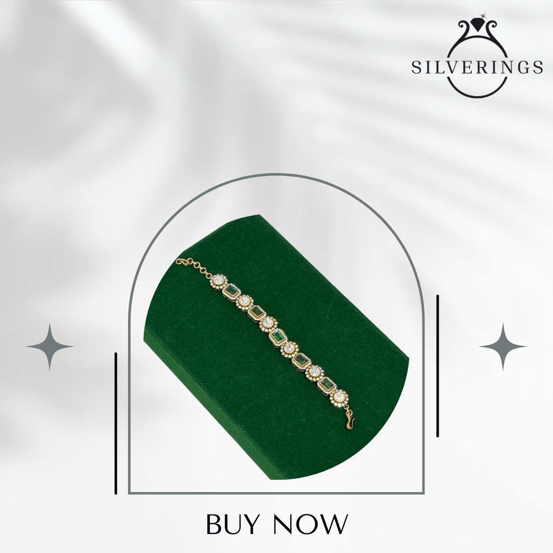 Emerald Grace Moissanite Bracelet - Silverings