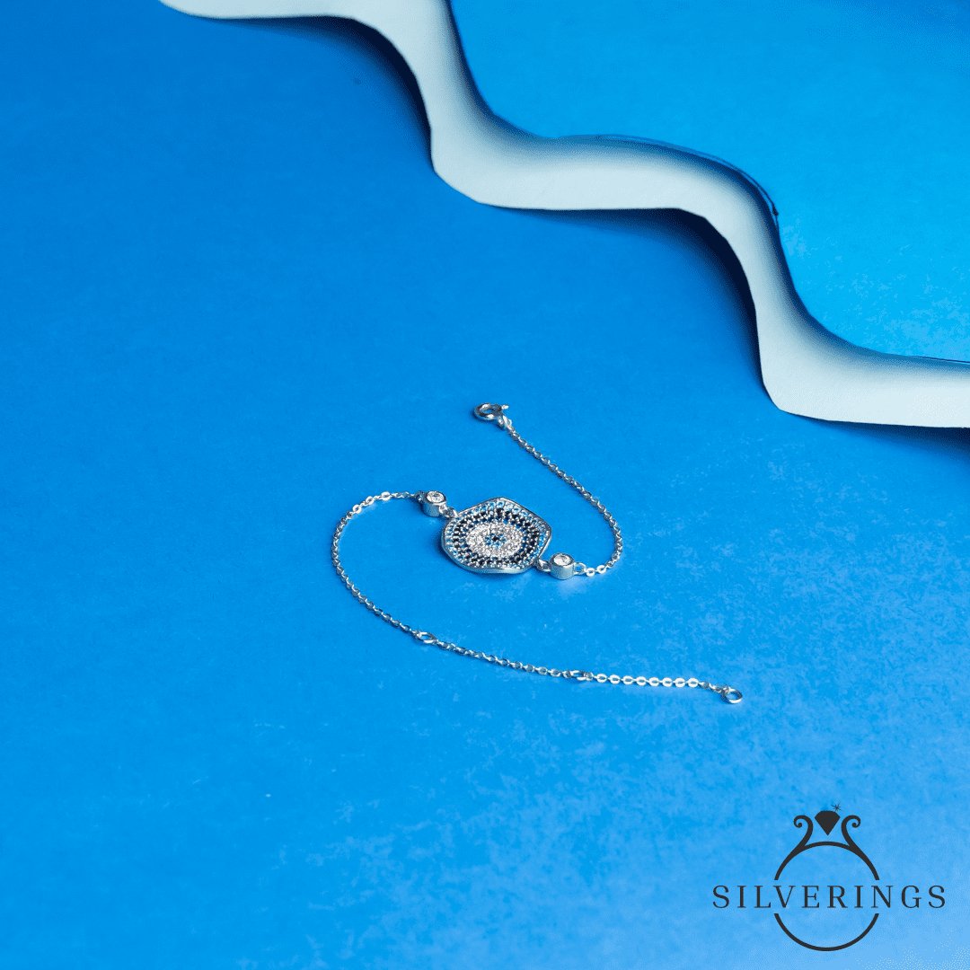 Evil eye Zircon Bracelet - Silverings