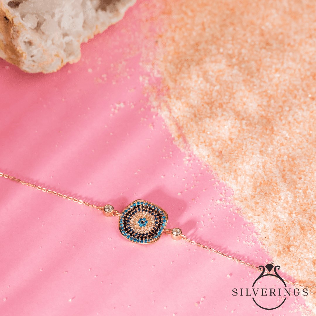 Evil eye Zircon Bracelet - Silverings