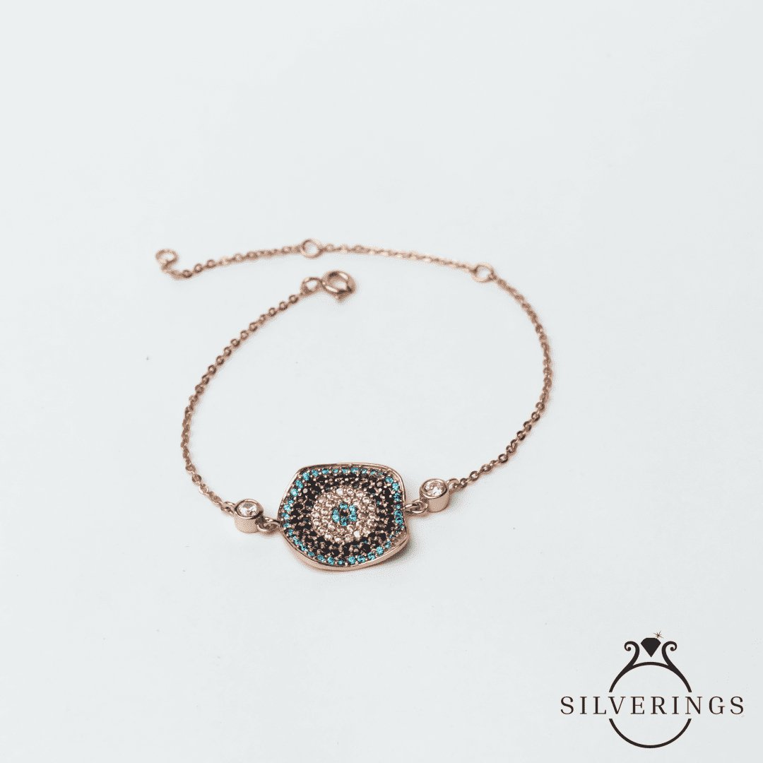 Evil eye Zircon Bracelet - Silverings