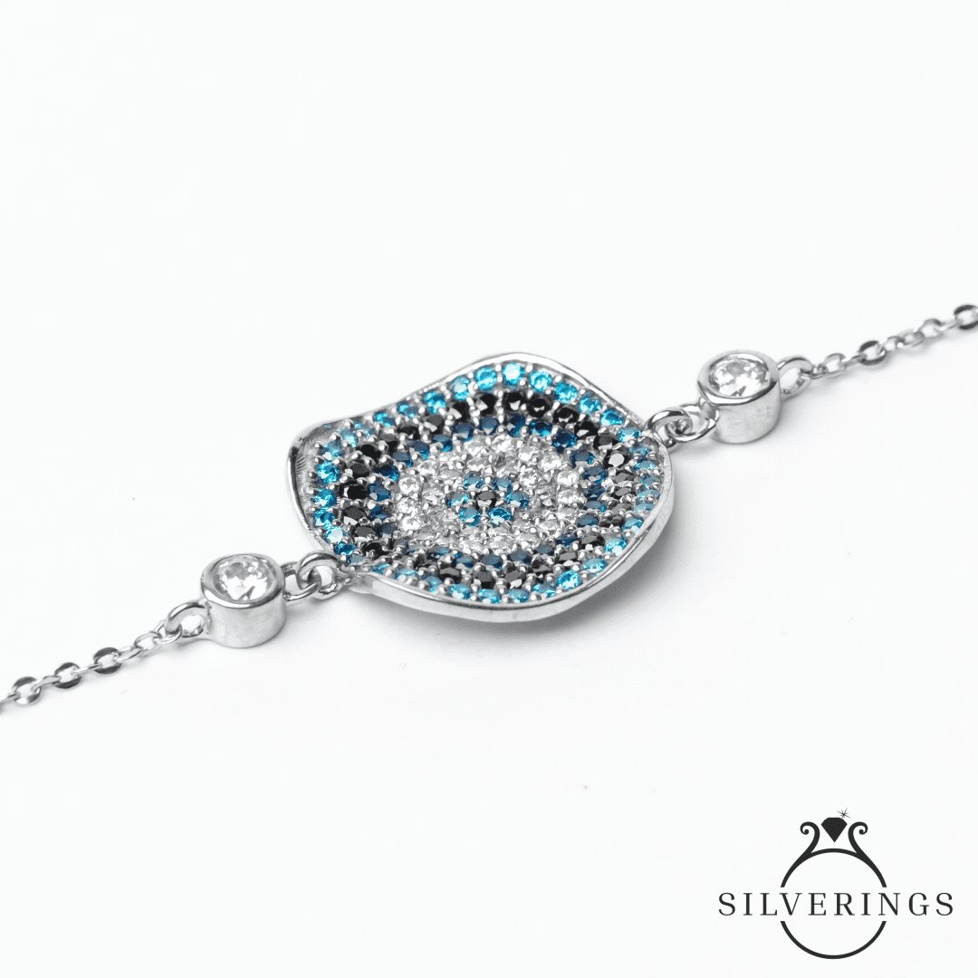 Evil eye Zircon Bracelet - Silverings