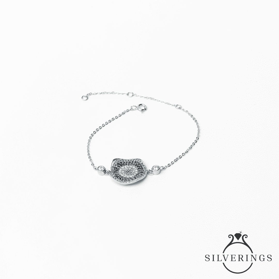 Evil eye Zircon Bracelet - Silverings