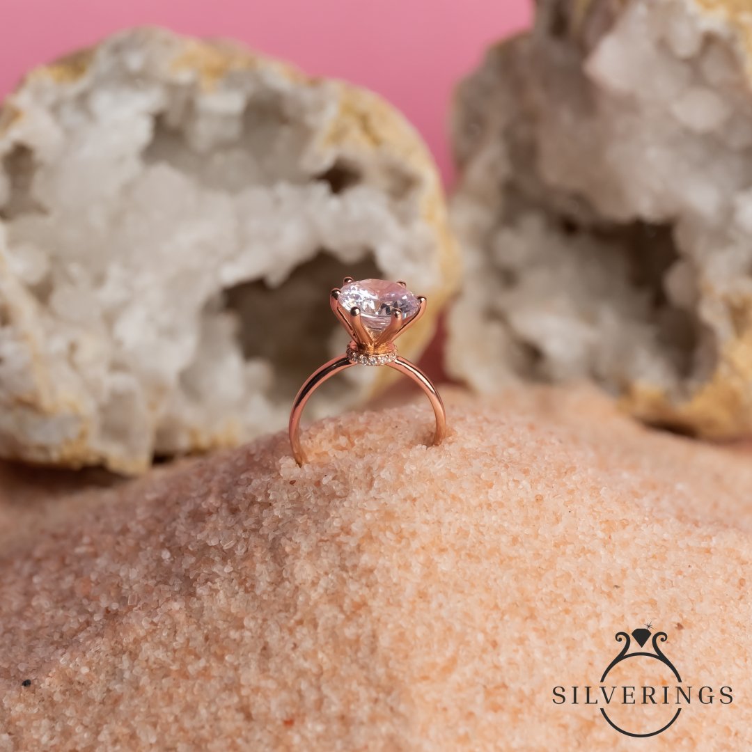 Shine bright Solitaire Zircon Ring - Silverings