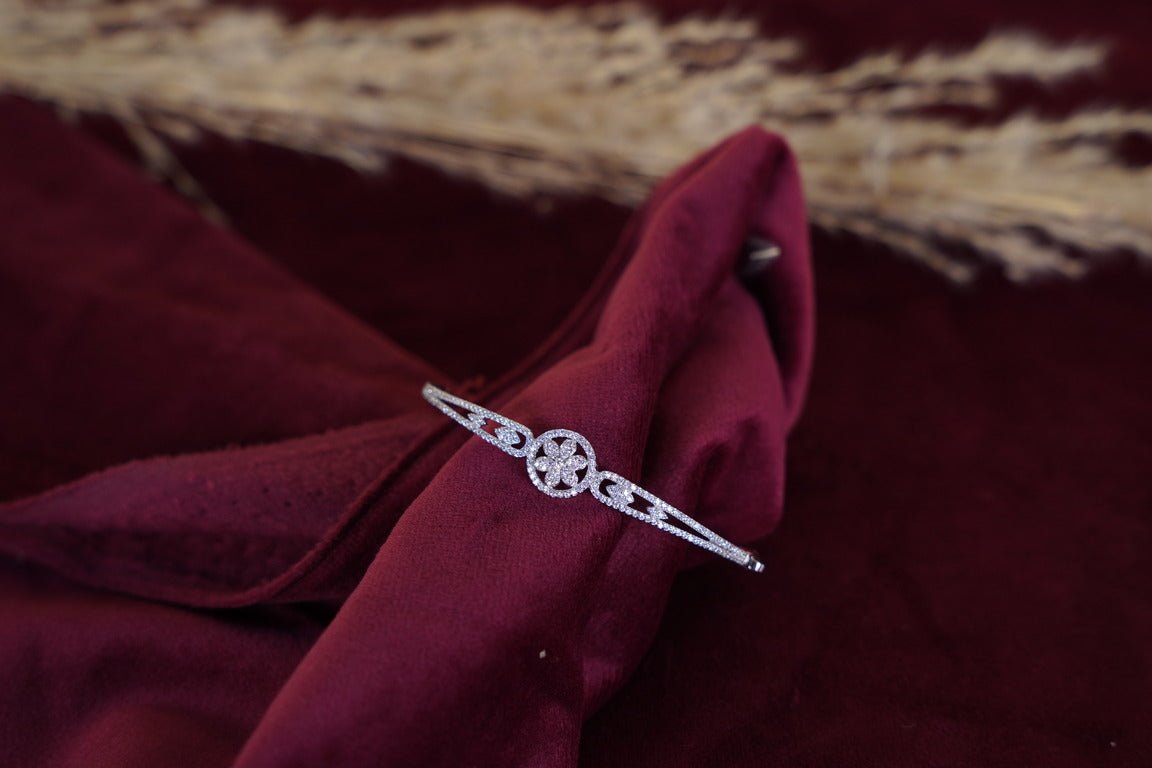 SILVERINGS 925 STERLING HEAVENLY SILVER DOUBLE SIDED BRACELET - Silverings