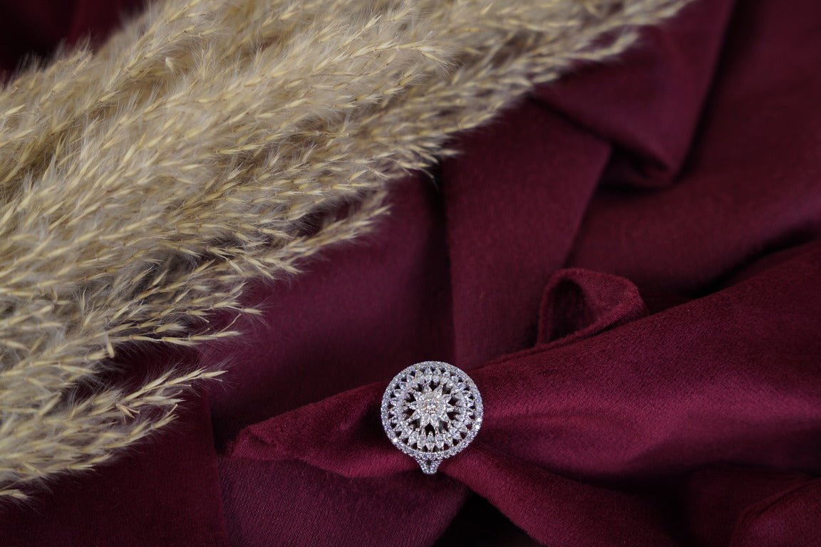 SILVERINGS 925 STERLING SPARKING SPLENDOR SILVER RING - Silverings