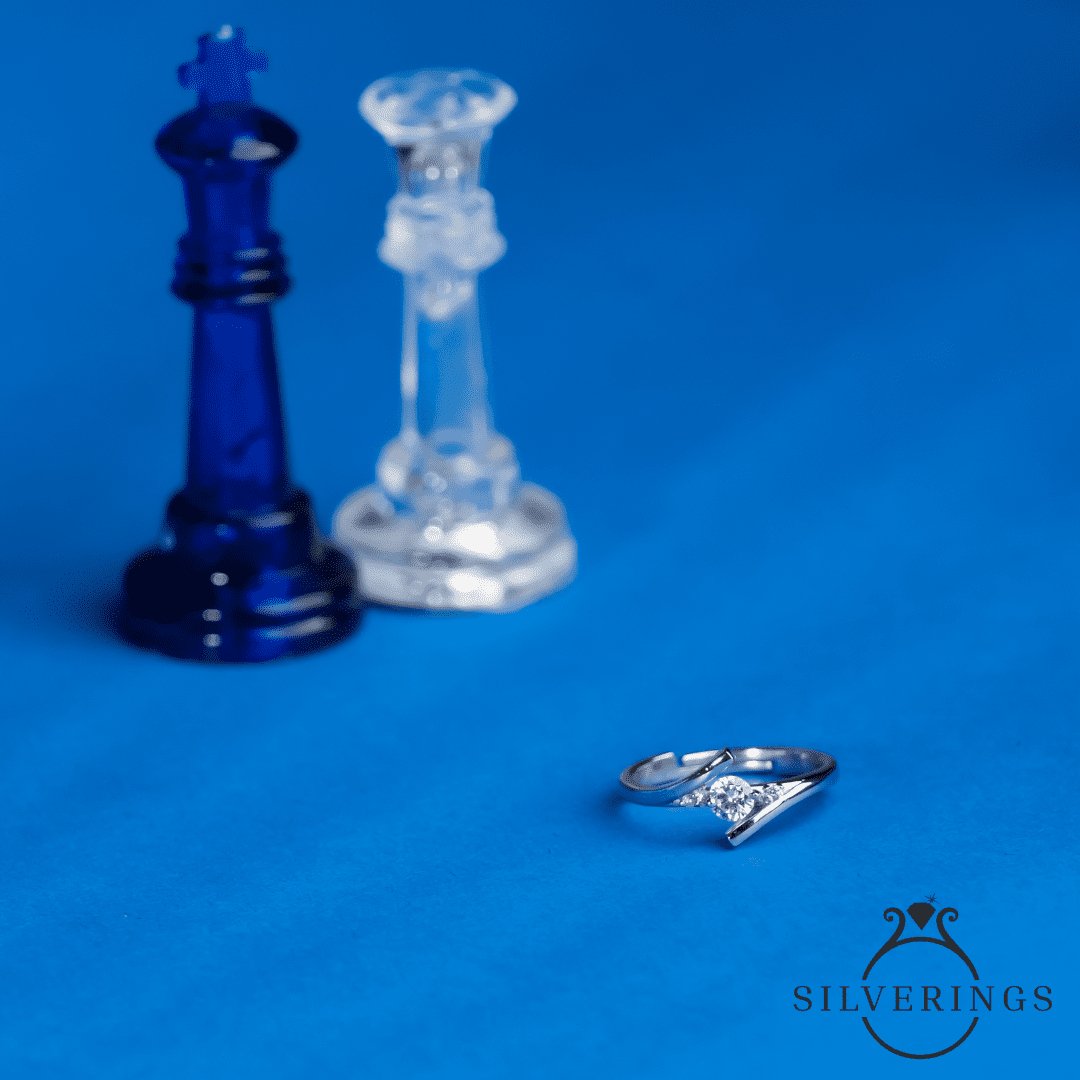 Solitaire Affair Zircon Ring - Silverings