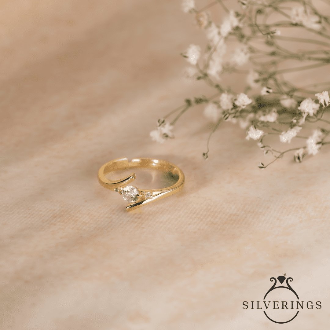 Solitaire Affair Zircon Ring - Silverings