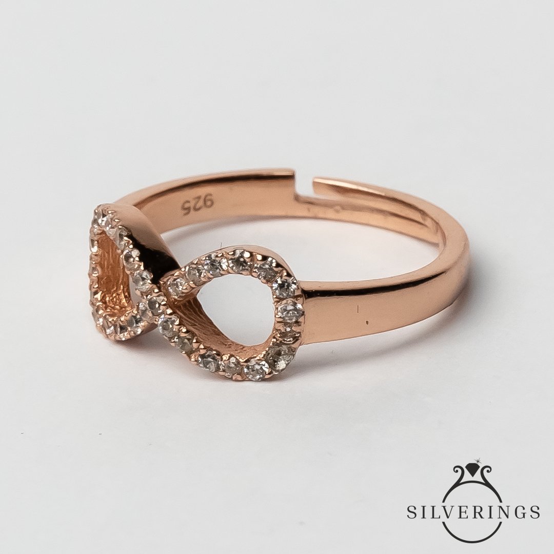 Sparkle till infinity Zircon Ring - Silverings