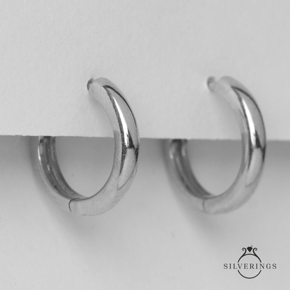 Simple &amp; Classy Gold Hoops - SilveringsJewellery