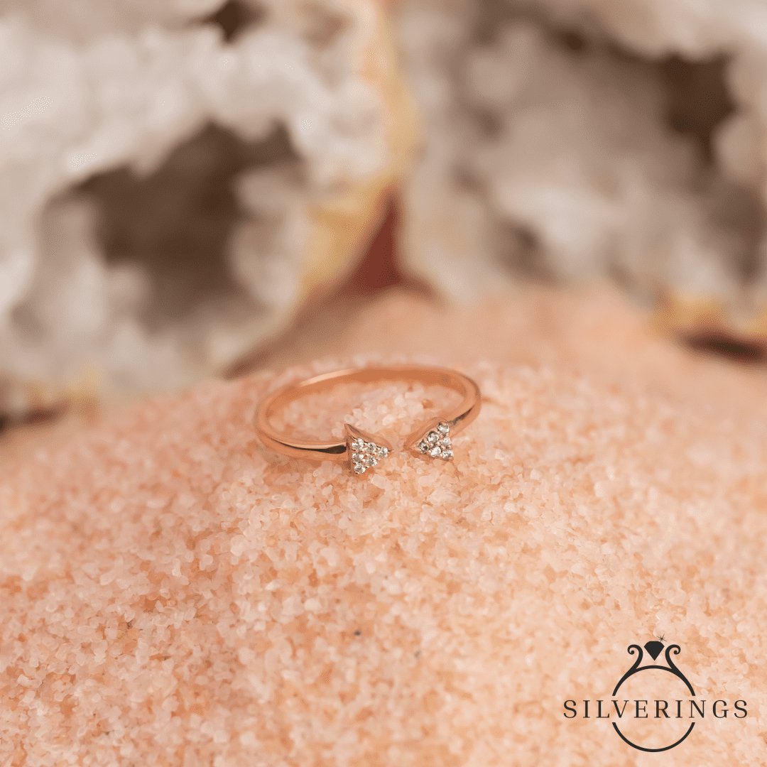 Always Towards you Zircon Ring - Silverings