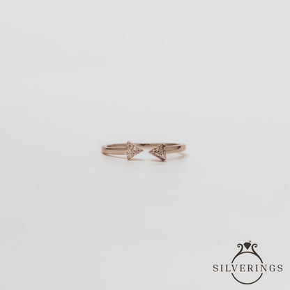 Always Towards you Zircon Ring - Silverings