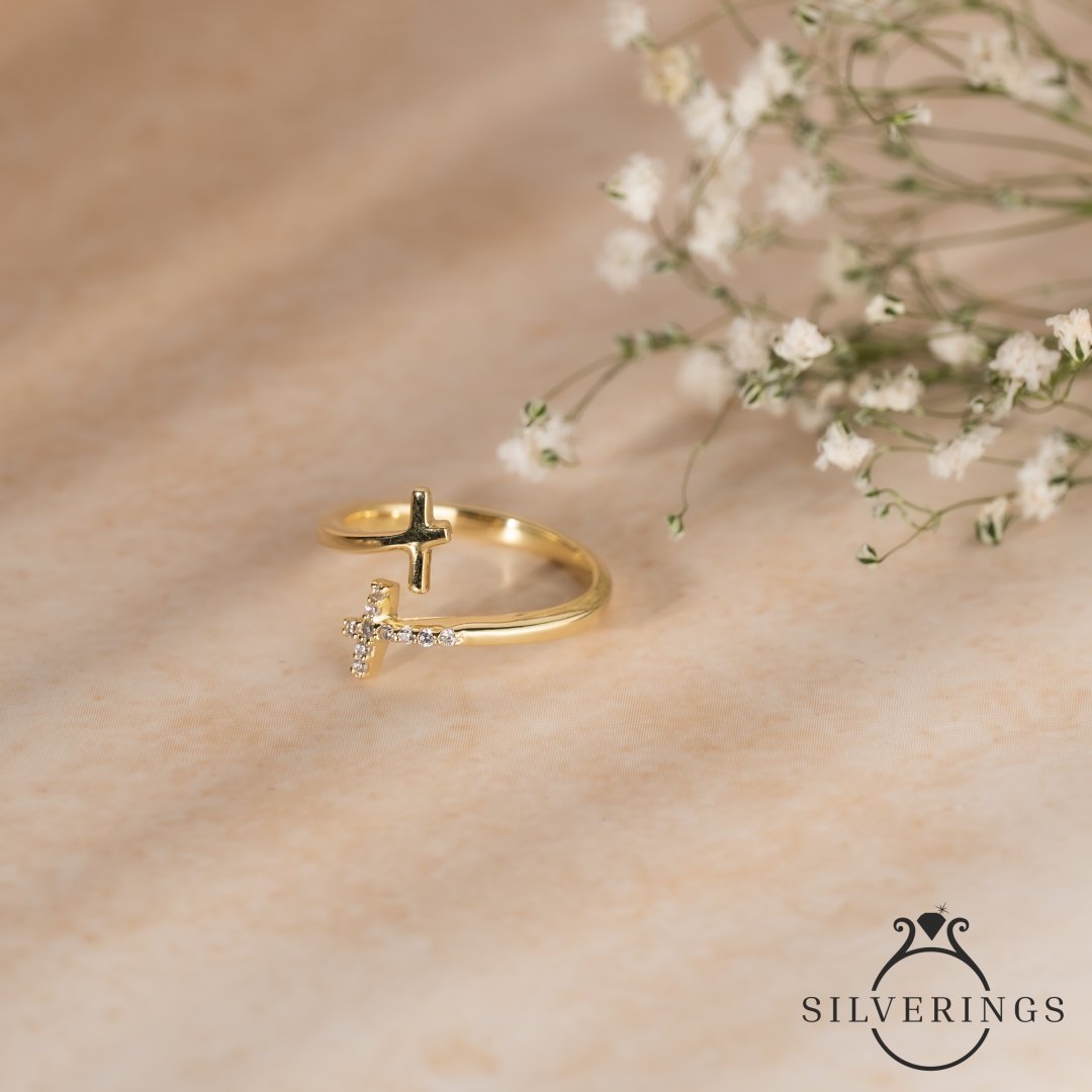 Bless me God Gold Ring - Silverings