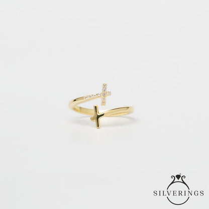 Bless me God Gold Ring - Silverings