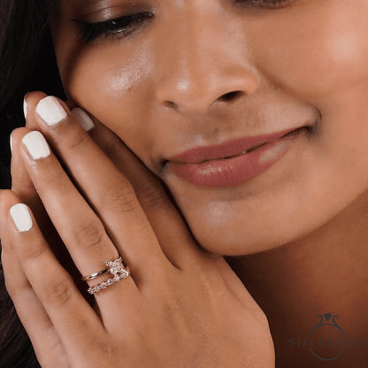 Butterflies in my tummy Zircon Ring - Silverings