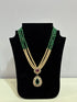 Dual Stone Royal Drop Pendant only - Silverings