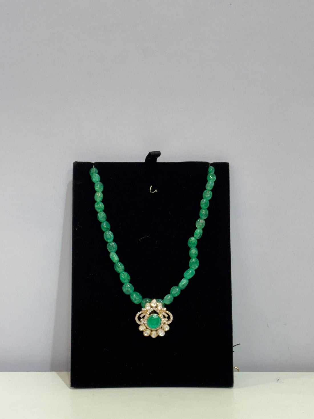 Emerald Bloom Moissanite Pendant only - Silverings