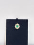 Emerald Blossom Moissanite Pendant - Silverings