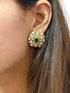 Emerald Blossom Moissanite Studs - Silverings