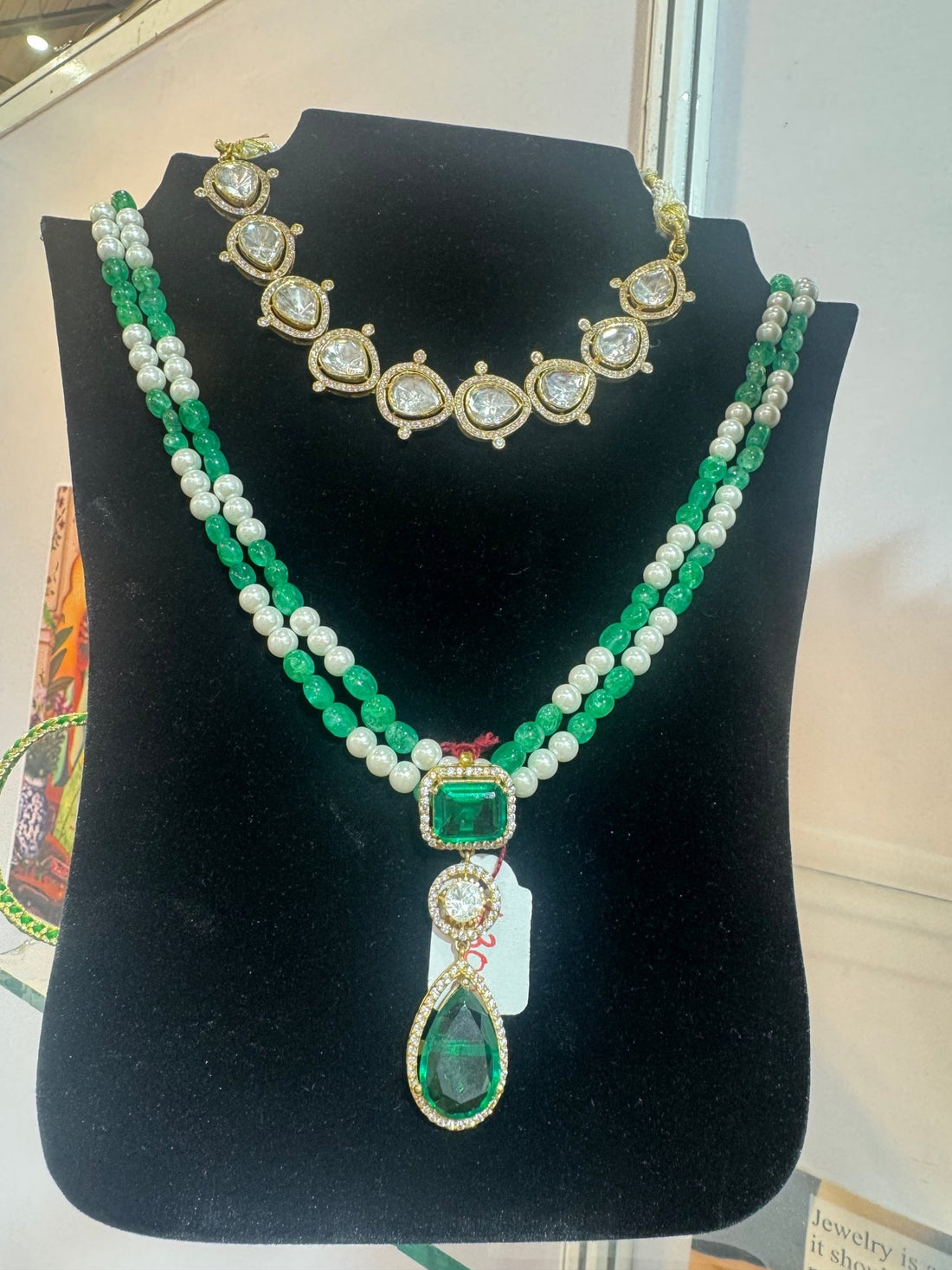 Emerald Elegance Drop (Only Pendant) - Silverings