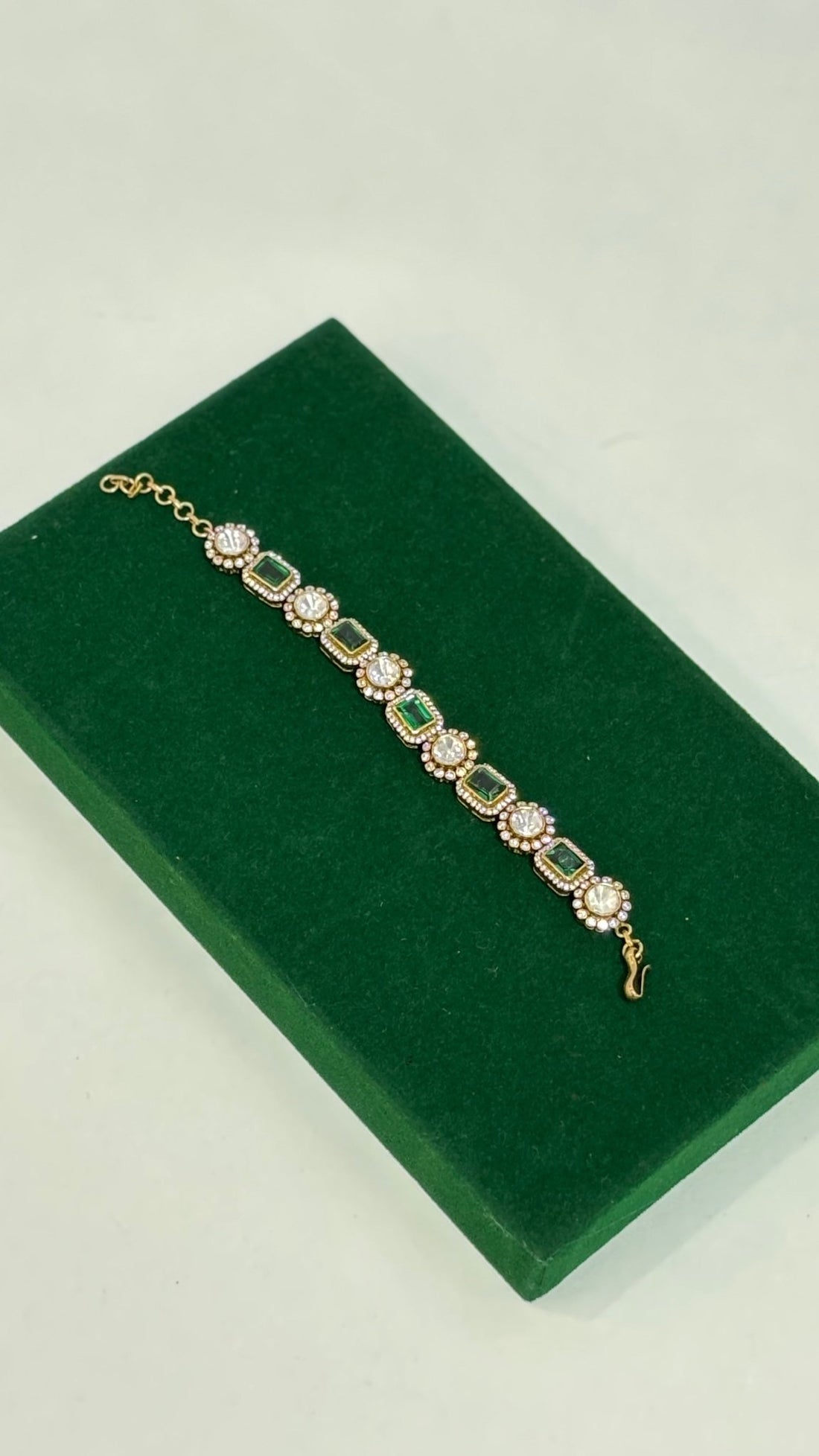 Emerald Grace Moissanite Bracelet - Silverings