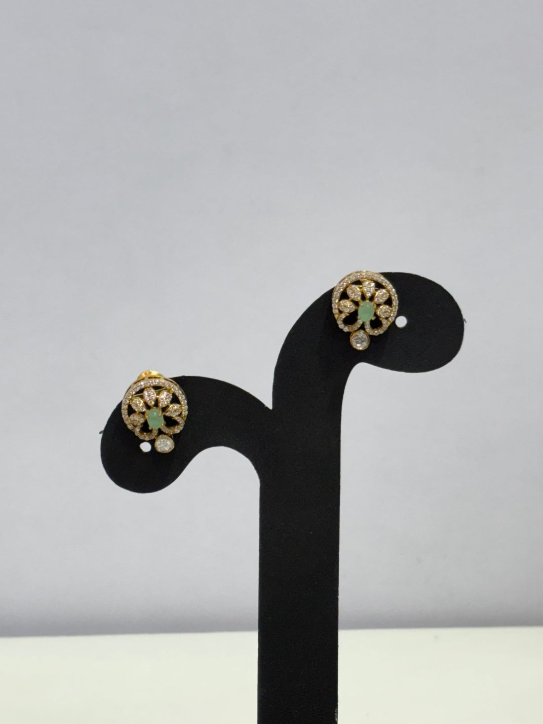 Floral Arc Moissanite Studs - Silverings