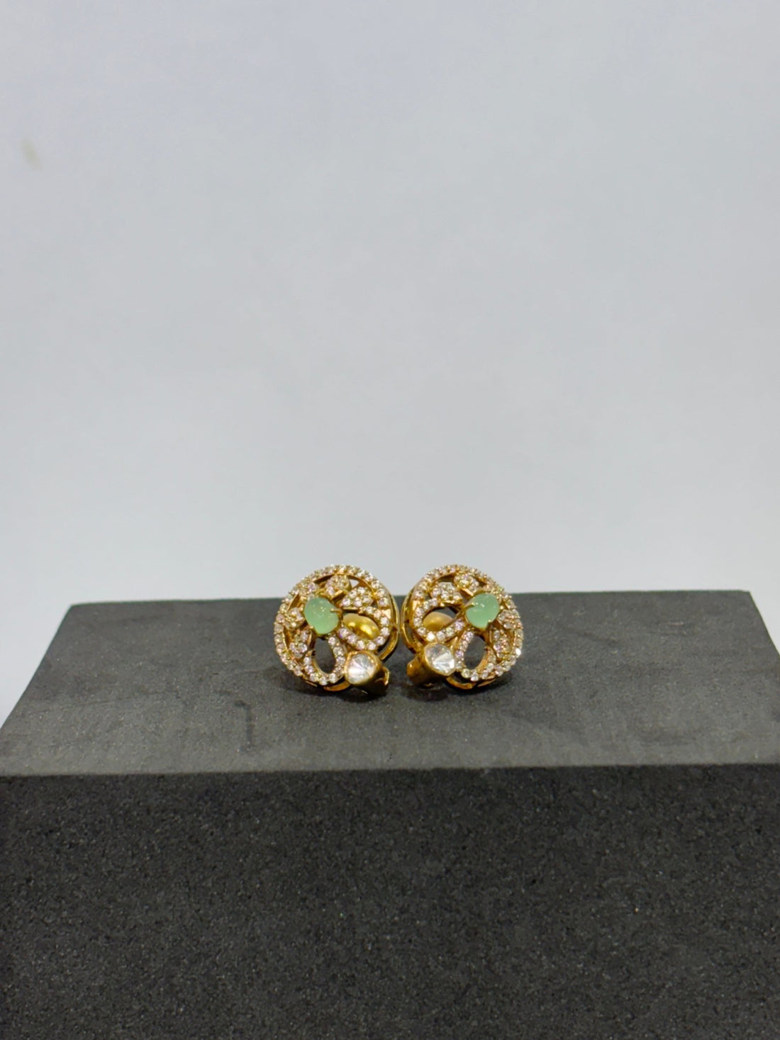 Floral Arc Moissanite Studs - Silverings