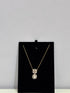 Floral Moissanite Drop Necklace - Silverings