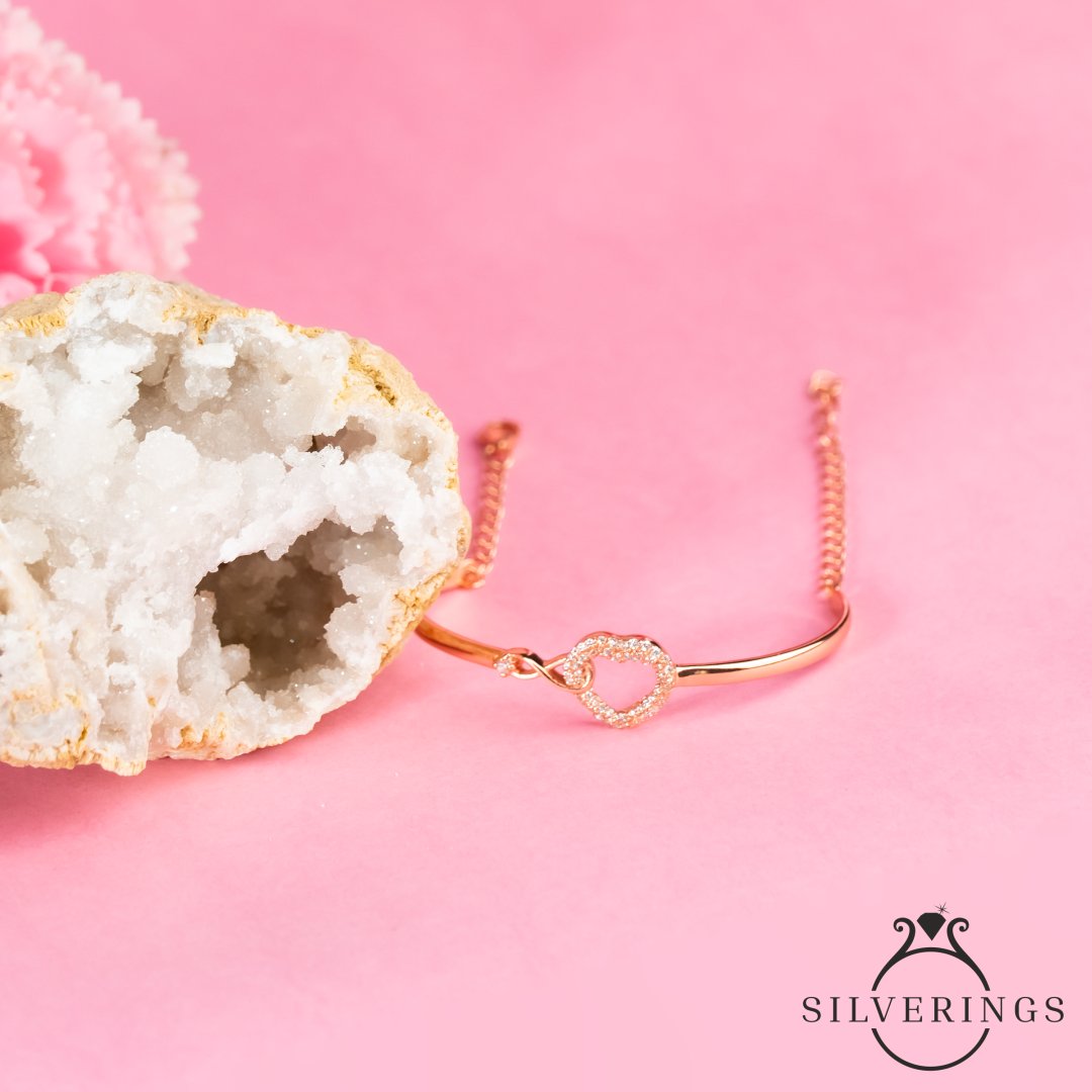 Love you till Infinity Rose Gold Bracelet - Silverings