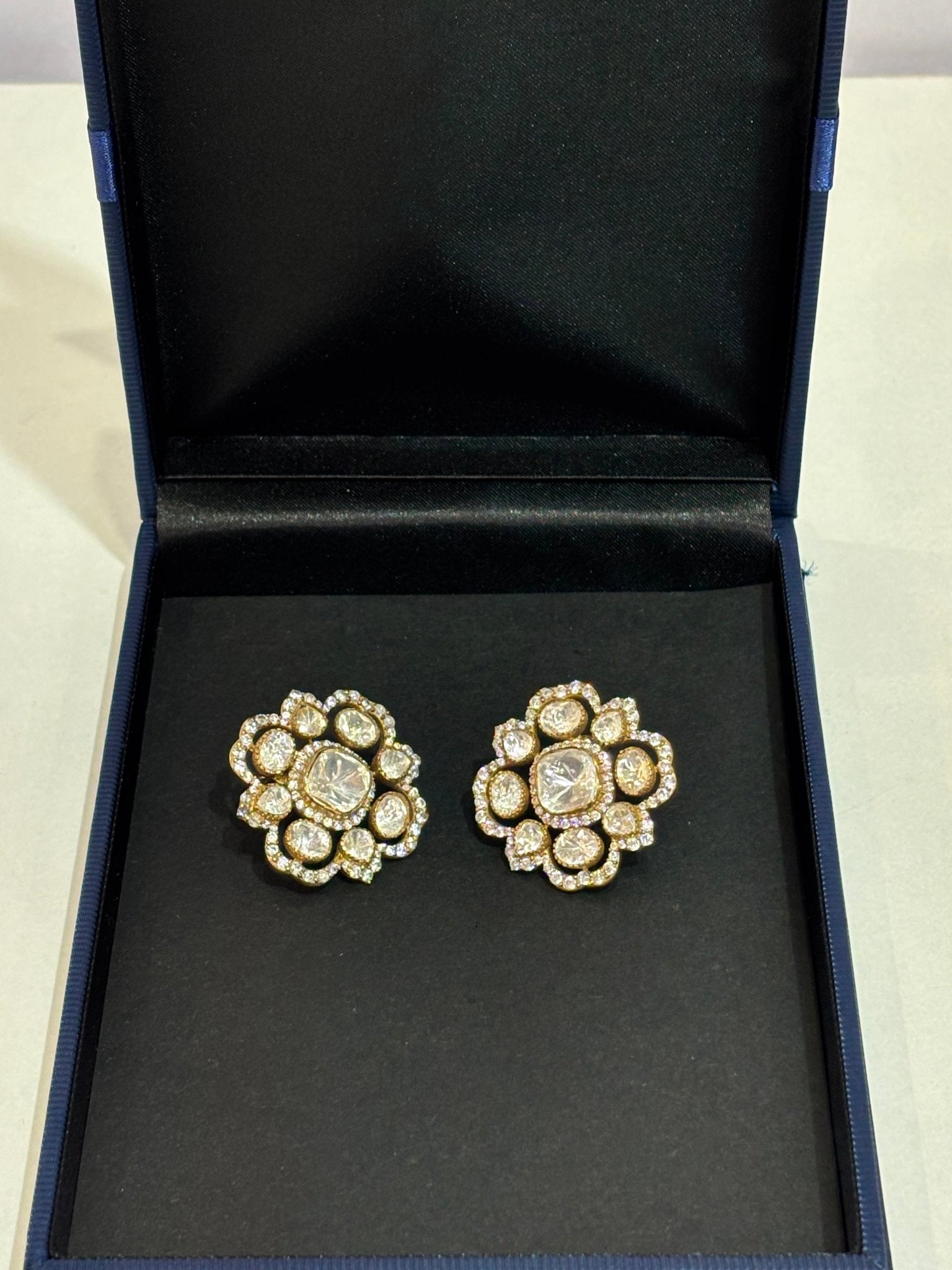 Moissanite Bloom Studs - Silverings