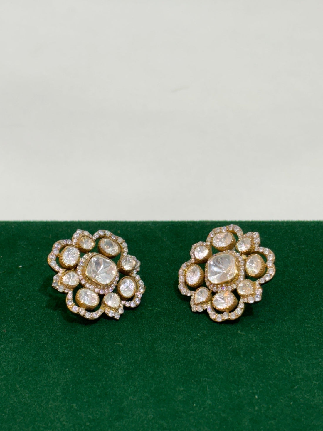 Moissanite Bloom Studs - Silverings