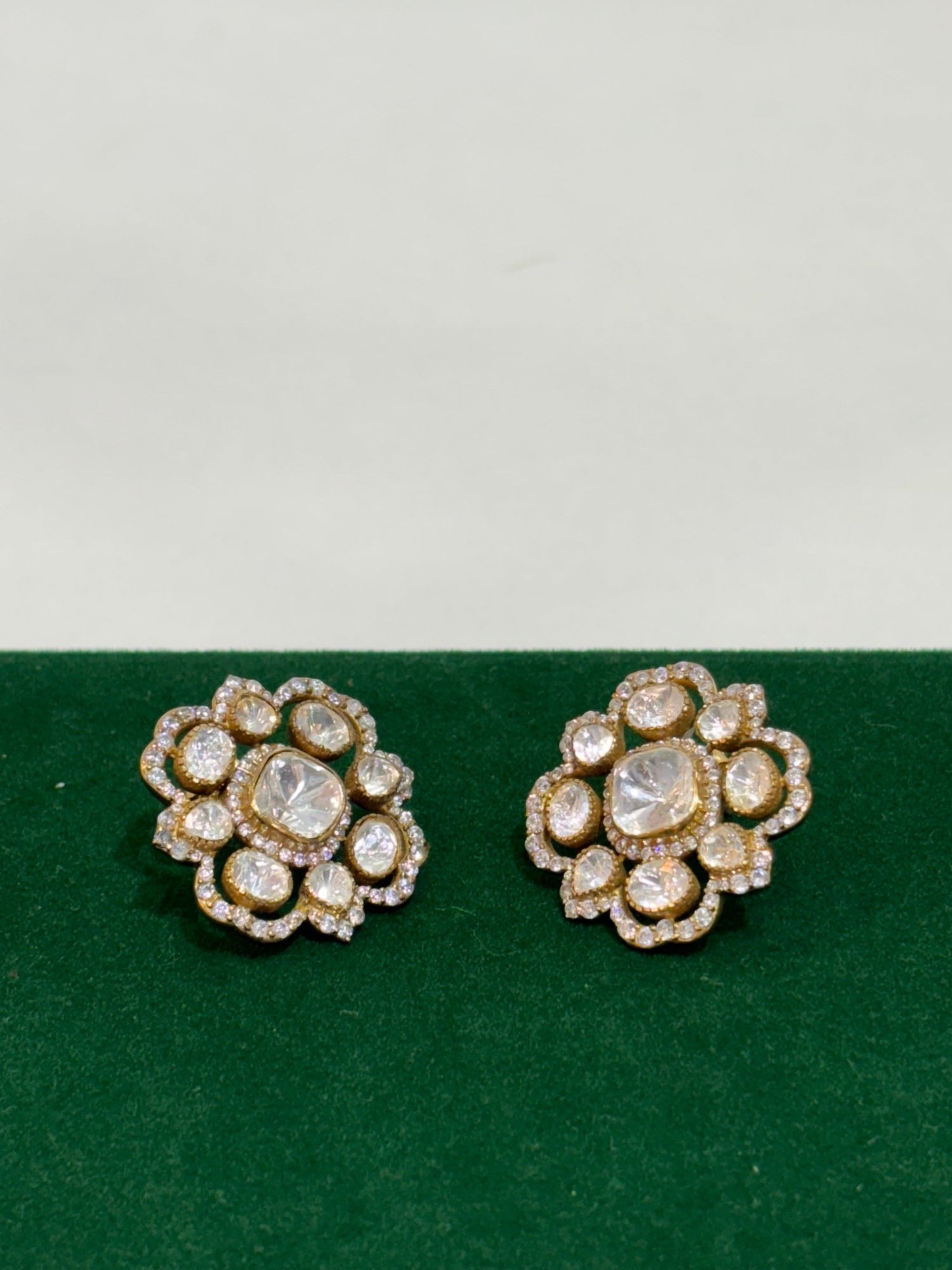 Moissanite Bloom Studs - Silverings