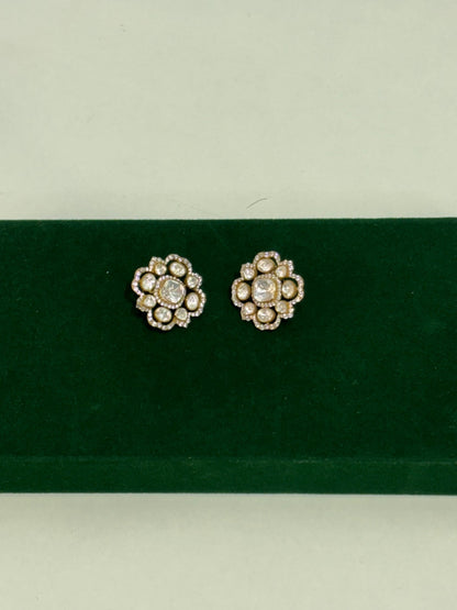Moissanite Bloom Studs - Silverings