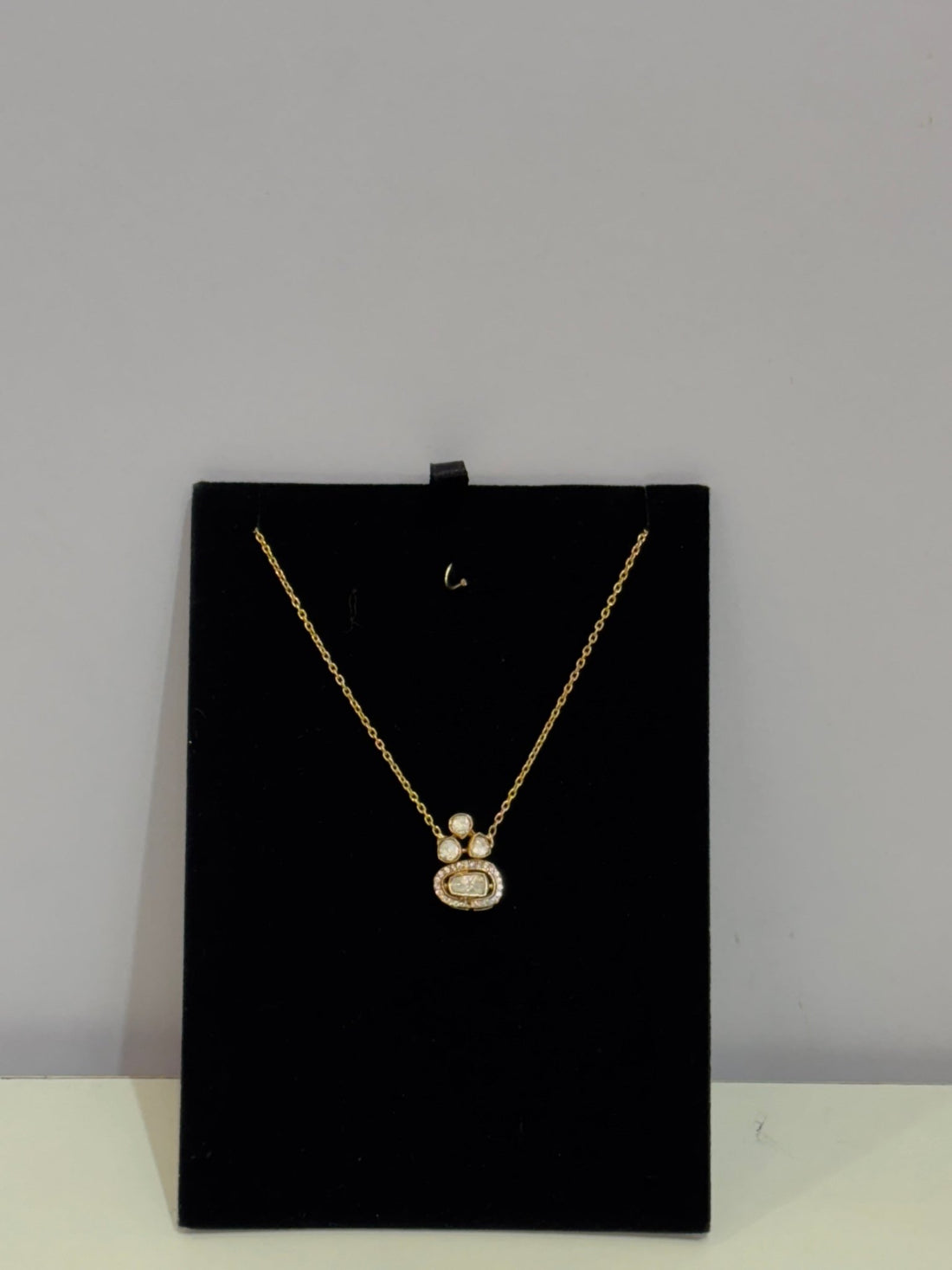 Moissanite Crown Cluster Pendant - Silverings