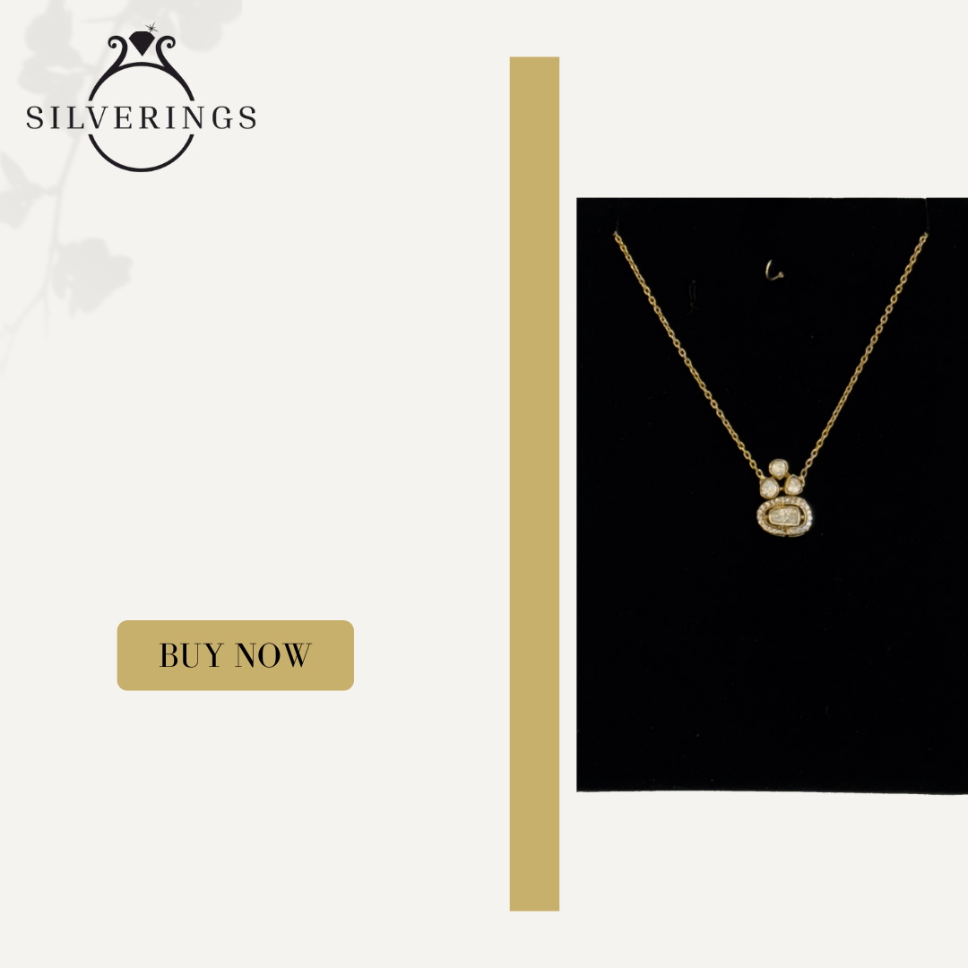 Moissanite Crown Cluster Pendant - Silverings