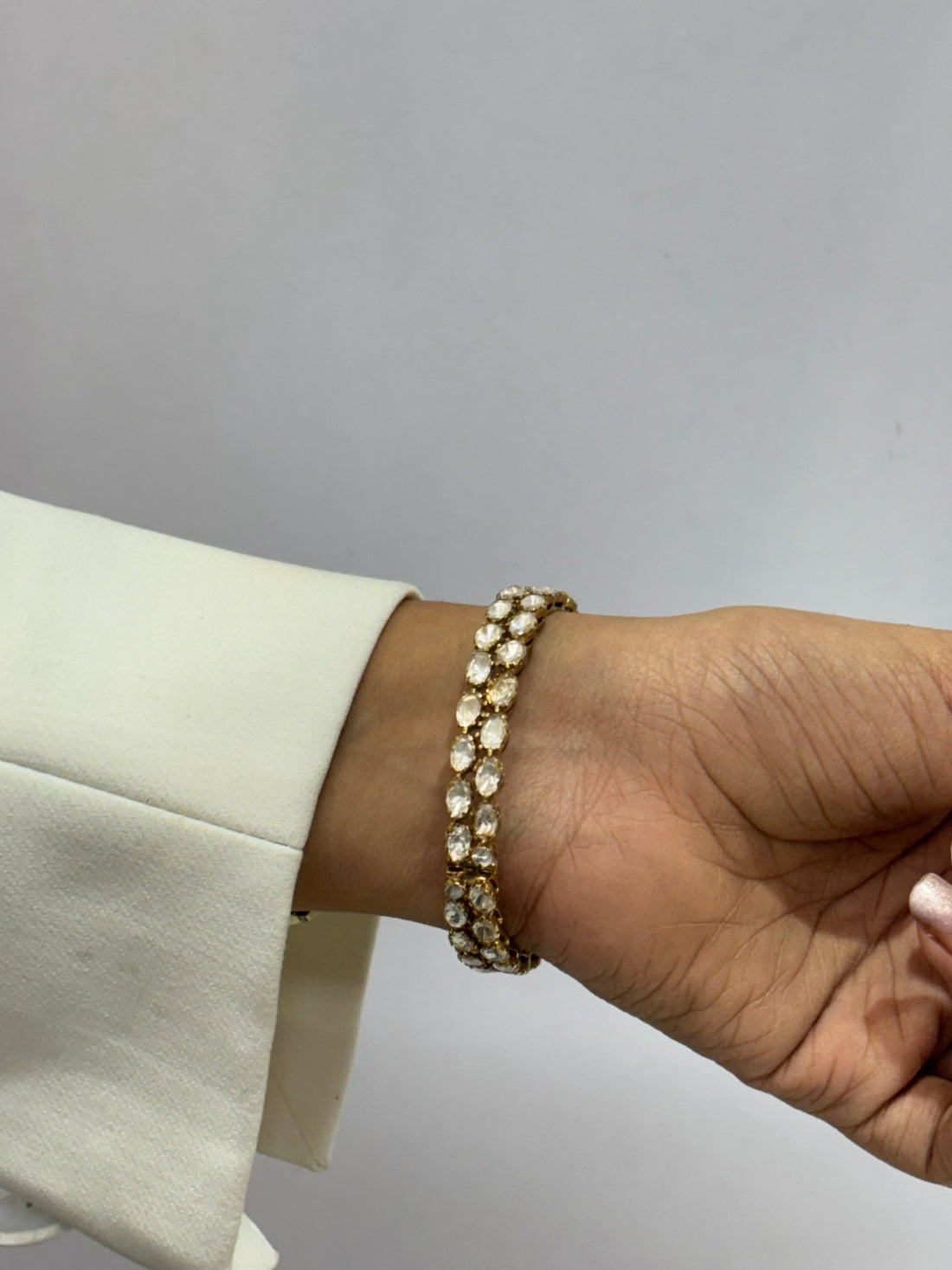 Moissanite Royal Radiance Bangles - Silverings