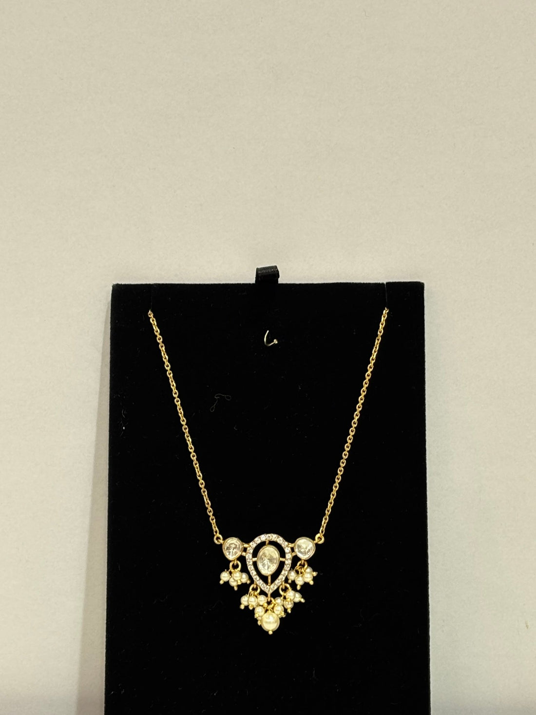 Pearl Drop Moissanite Necklace - Silverings