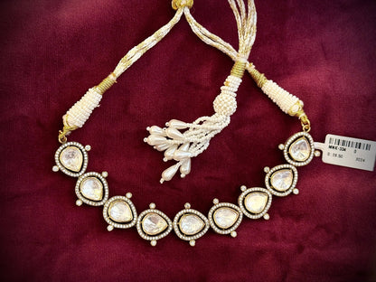 Royal Tear Moissanite Choker - Silverings