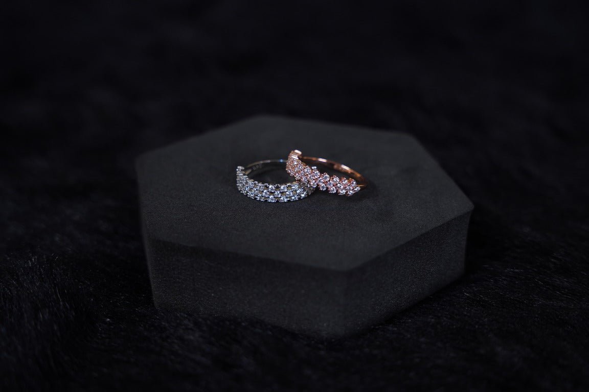 SILVERINGS 925 STERLING DAZZLE CRAFTED RING SILVER RING - Silverings