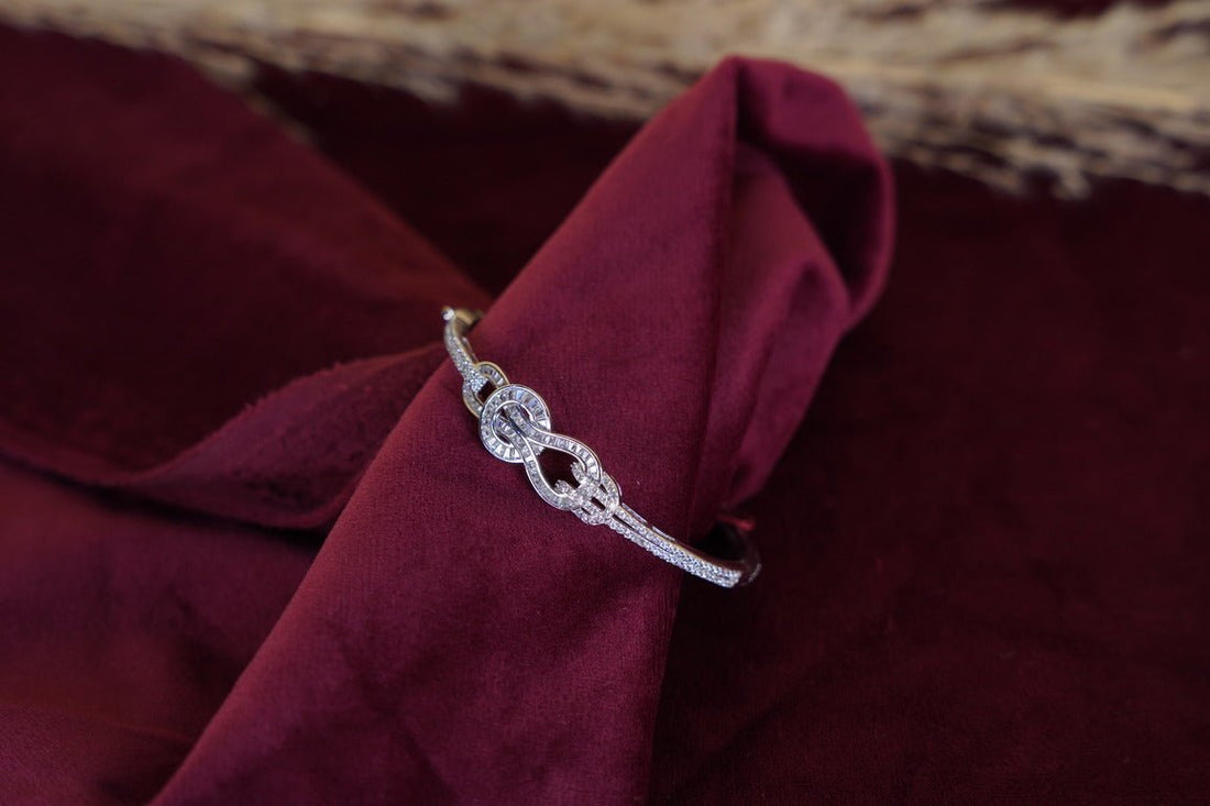 SILVERINGS 925 STERLING STARDUST SILVER DOUBLE SIDED BRACELET - Silverings