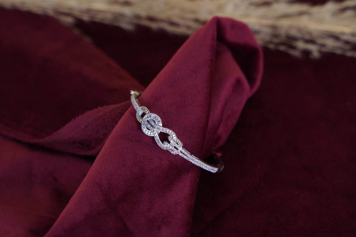 SILVERINGS 925 STERLING STARDUST SILVER DOUBLE SIDED BRACELET - Silverings