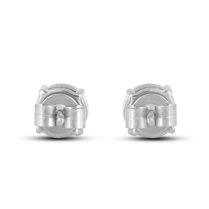 Solitaire Silver Zircon Earrings - Silverings